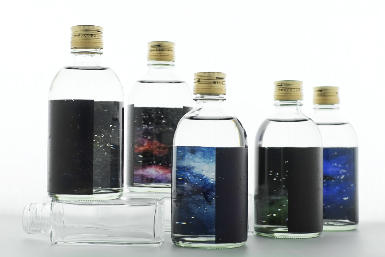 宇宙イメージの日本酒